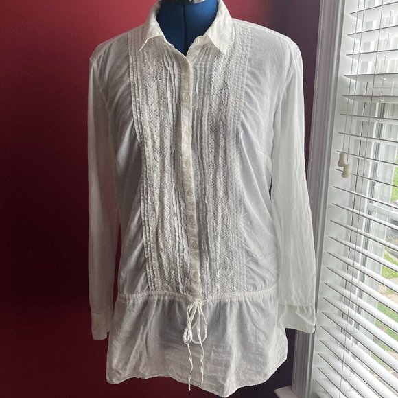 Nicole by Nicole Miller Drawstring Tunic Blouse - Picture 1 of 8